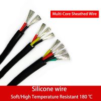 1 Meter Silicone Cable High Temperature Super Soft Heat Resistant 2/3/4/Core 20/18/17/15/13AWG Cold And Low Temperature Resistan Wires Leads Adapters