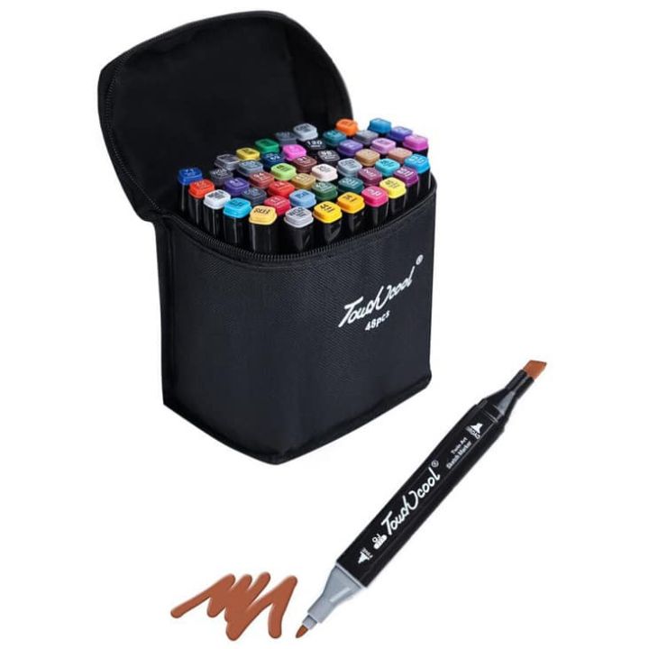 Bút Marker Touch Cool Bút Tô Màu Dạ Vẽ Tranh,Đánh Dấu, Thiết Kế Cao Cấp Túi  Vải Bộ 48 Cây-Bộ Bút Màu Dạ 48 Chi Tiết Kèm Túi Đựng | Lazada.Vn