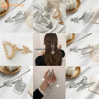 Korean Fashion Butterfly Claws Clips Heart Metal Hair Clips Elegant Lady Women Fashion Hair Accessories