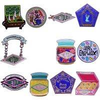 hot【DT】 Wizarding Honeydukes Enamel Pin Chocolate Alas Earwax Dessert Brooches