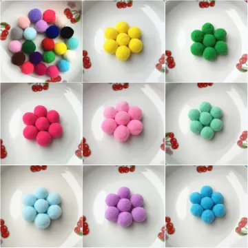Plush Pompom 15mm 20mm 25mm Soft Pompones Fluffy Plush Balls Pom Poms  Furball DIY Handmade Craft Material weeding home Decor