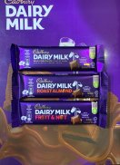 Socola Cadbury Dairy Milk thanh 37g 3 vị sữa, hạnh nhân, trái cây và hạt