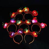 ที่คาดผมฮาโลวีน halloween accessories SUNNYDOLL โกสต์ผี แถบคาดศีรษะฮาโลวีนเรืองแสง LED หูฟังสวมศีรษะ กระโหลกศีรษะ ฟักทองโคมไฟประดับศีรษะ น่ารักน่ารักๆ ตกแต่งปาร์ตี้ฮาโลวีน ที่คาดผมรูปกะโหลก สำหรับผู้หญิง