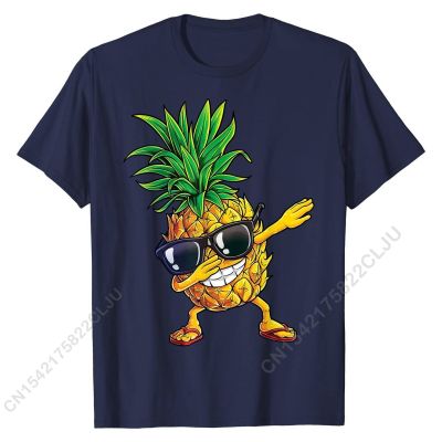 Dabbing Pineapple Sunglasses T Shirt Aloha Beaches Hawaii T-Shirt New Coming Men Top Casual Shirt Cotton Customized