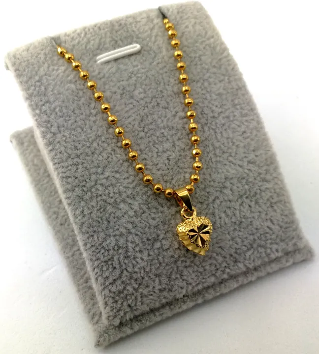 Rantai Leher Dan Loket Emas Korea 24k Gold Plated Lazada