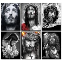 5D DIY Portrait Diamond Painting Jesus Needlework Embroidery Religion Picture of Rhinestones Mosaic Christianity Wall Decor