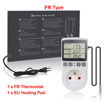 KT3100 Thermostat Digital Temperature Controller Socket Outlet Timer Switch Sensor Heating Cooling 16A 220V for Heat Mat