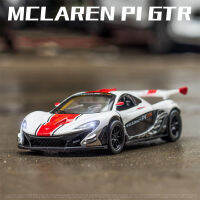 ใหม่132แม็คลาเรน P1 GTR รถสปอร์ตรุ่นแม็กซ์ Die Cast โลหะของเล่นยานพาหนะที่มีสี่ประตูเปิดเสียงและแสงของขวัญสำหรับเด็ก