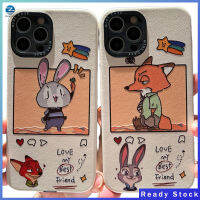 เคสนิ่มลายตัวการ์ตูน Zootopia เข้ากันได้กับ Iphone 14/13/12/11ซีรีส์ฝาครอบโทรศัพท์มือถือ