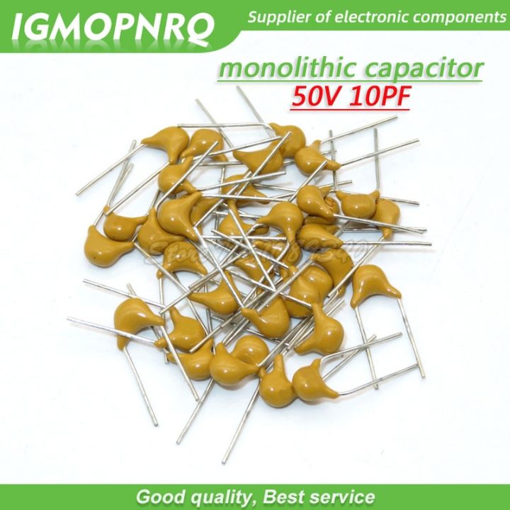 200pcs 10pF 50V 10 DIP monolithic ceramic capacitor New Original Free Shipping
