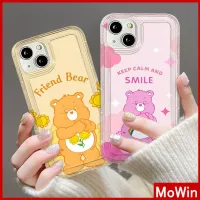 SDFGERGEH เข้ากันได้สำหรับ เคสไอโฟน เคสไอโฟน11 เคส iphone 11 สำหรับ iPhone 14 Pro Max เคสไอโฟนเคสใส TPU เคสนิ่มถุงลมนิรภัยกันกระแทกน่ารักหมีการ์ตูนน่ารักเข้ากันได้กับ iPhone 13 Pro Max iPhone 12 Pro Max 11 7Plus 6Plus XR xs max