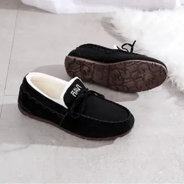 Fur loafers on sale