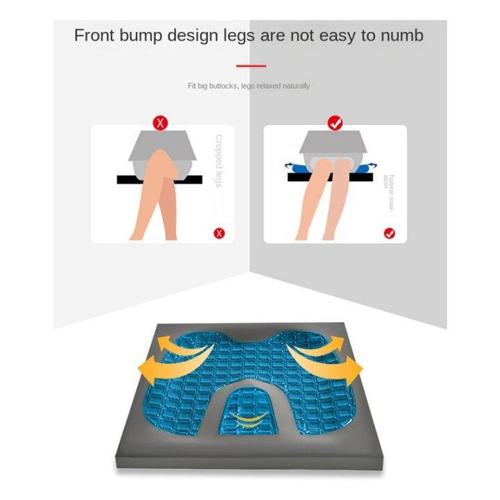 gel-memory-foam-u-shaped-seat-cushion-massage-car-office-chair-for-long-sitting-coccyx-back-tailbone-pain-relief