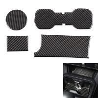 Car Carbon Fiber Water Cup Holder Insert Slot Mat Anti-Slip Waterproof Storage for Toyota Tacoma 2015-2020