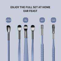 6 Pcs/Lot Soft Silicone Earwax Remover Portable Ear Cheaner Stainless Steel 2 Head Ear Picks Earwax Curette Remover Camera Remote Controls