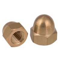 【CW】 M3 M4 M5 M6 M8 M10 M12 M14 M16 M18 M20 Brass Acorn Cap Dome Nuts Type Copper Nut Cover Semicircle