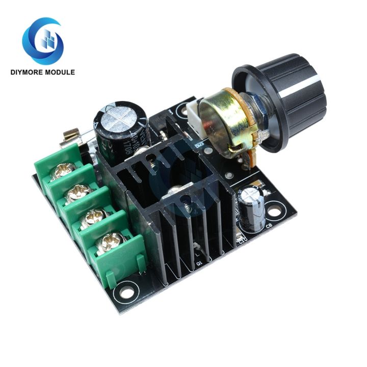 cw-12v-40v-10a-motor-speed-controller-module-3khz-voltage-regulator-dimmer-potentiometer