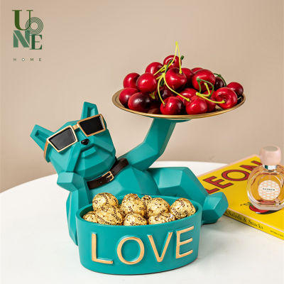 UoneHome พร้อมส่ง ♥ H004 ของแต่งบ้าน กล่องบลูด็อก LOVE รูปปั้นเรซิน ของขวัญวันเกิด ของแต่งโต๊ะ ดีไซน์สร้างสรรค์