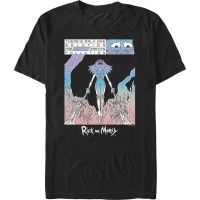 【Hot】 Only One Solution For Earths Pollution Rick And Morty T-Shirt เสื้อยืดคอกลม เสื้อยืดสีขาว เสื้อเชิ้ต เสื้อยืด