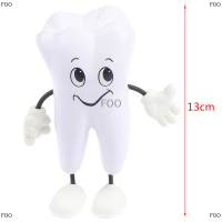 FOO 1PC ฟัน-รูปบีบของเล่นนุ่ม PU โฟมฟันตุ๊กตารุ่น Shape dentist Gift