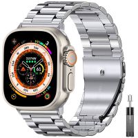 Metal Strap For Apple Watch Ultra Band 49mm 45mm 41mm 44mm 42mm 40mm 38mm Stainless Steel Wristband For iWatch 8 7 6 5 4 3 SE