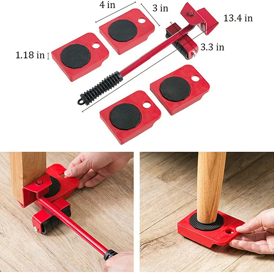 Furniture Mover Tool Furniture Lifter Transport Wheeled Mover Roller for  Clean the room Sofas and Refrigerators pengangkat perabot