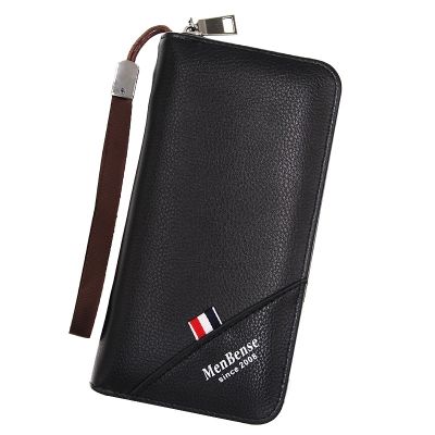 （Layor wallet）  New Men 39; S Wallet Long Large Capacity Mobile Phone Bag Wallet Fashion Business Zipper Clutch