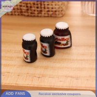 Aokago 3pcs 1:12 dollhouse Miniature Chocolate sauce อาหารรุ่น KITCHEN Scene Decor ของเล่น