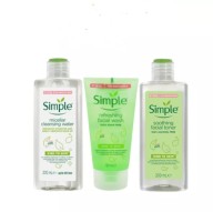 Combo Da Sạch Sâu SIMPLE Kind To Skin Nước Tẩy Trang 200ml + Sữa Rửa Mặt thumbnail