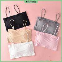 BizHome สปอร์ตบรา สายเดี่ยวแบบเกาะอก สายเดียว ผ้านิ่มเด้ง สีหวาน sports bra