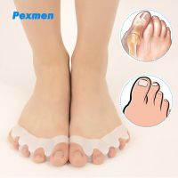 ♦❀✣ Pexmen 2Pcs Toe Separator Spacer to Correct Bunions and Restore Toes to Their Original Shape Toe Protectoro Straighteners