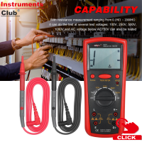 Instruments เครื่องวัดความต้านทานฉนวนเครื่องวัดความต้านทานดิจิตอลโอห์มมิเตอร์เครื่องทดสอบฉนวนมือถือ0.1MΩ-2000MΩ เครื่องมือวัดฉนวนจอ LCD ความแม่นยำสูง