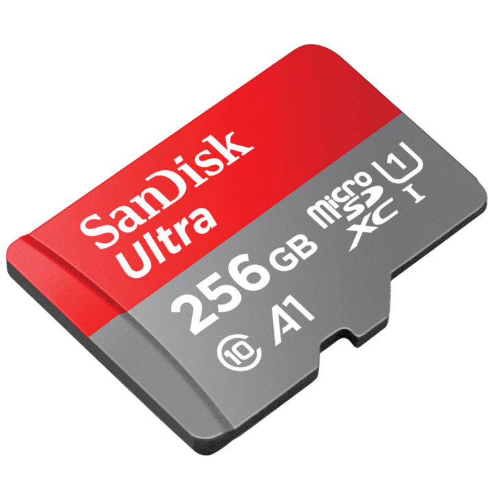 sandisk-ultra-microsd-card-sdxc-ความเร็วอ่าน-150mb-s-ความจุ-256gb-class-10-a1-sdsquac-256g-gn6mn-รุ่นใหม่-ไม่มีอะแดปเตอร์-เมมโมรี่-การ์ด-แซนดิส-memory-ประกัน-synnex-10-ปี-แดงเทา