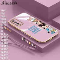 Kanavi เคสโทรศัพท์มีลายอนิเมะแฟชั่นสำหรับ VIVO Y20 Y20i Y20A Y12S Y12A V2042 V2043 S1 S1โปร V2026 V2027 V2028 V2029 Y20S ซิลิโคนนิ่มเคลือบสุดหรูเคสโทรศัพท์ลายการ์ตูน TPU