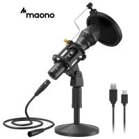 Maono AU-HD300 Professional Dynamic Microphone USB/XLR Dual Mode Microphone Cardioid Directional Mic for Singing,Live broadcast, Recording vocals