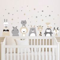 Cartoon Wall Sticker for Kids Room Baby Decoration Childrens Bedroom Decals Wallpaper