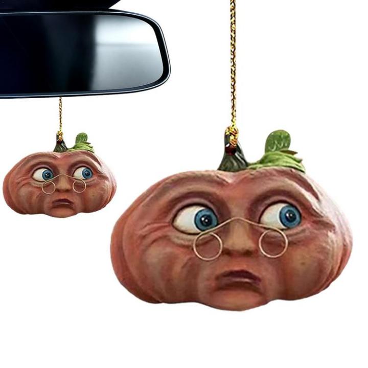 rear-view-mirror-hangable-accessories-acrylic-halloween-pumpkin-face-pendants-decorative-car-ornaments-hangable-for-wall-tree-door-car-rearview-mirror-elegantly