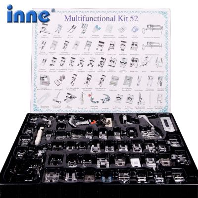 INNE 16-72pcs/Set Sewing Machine Accessories Presser Foot Supplies Household Kit Set With Box For Brother Singer Parts DIY