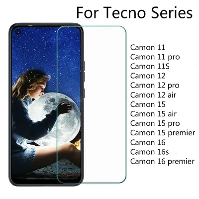☃▩☈ 2PCS Tempered Glass For Tecno Camon 15 12 11 Pro Air Premier 11S Screen Protector Tecon Camon I4 I Sky 3 Protective Film Glass