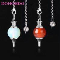 【YF】✢✗✾  DOHOHDO Stone Reiki Tiger Dowsing Pendulum Circular Cone Pendant for Men