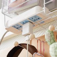 High-end MUJI Bedside hanging basket bed shelf bedroom good things dormitory office desk hanging artifact ins