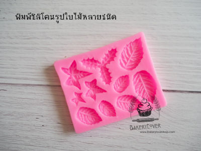 พิมพ์ซิลิโคน 3D รูปใบไม้หลายชนิด