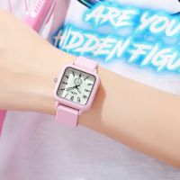 GEDI/Goldi Luminous Silicone Watch Creative Small Cube Sugar High Value Waterproof Quartz Watch 31003 Fangsheng Clock 【QYUE】