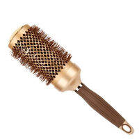 Round Anti-static hair comb High Temperature aluminum Iron Round Comb 6 Size Hair Tools Hair Brush Tangled Hair Comb