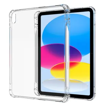 ProCase for iPad 10th Generation Case with Pencil Holder 2022 iPad 10.9 inch Case, Clear Transparent Back Shell Trifold Protective Cases Smart Cover