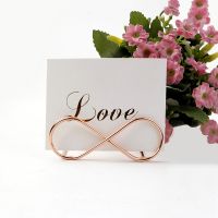 Creative Multi-purpose Card Holders Metal Curve Beauty Memo Holder Business Card Holder Party Seat Card Holder Name Tag Stand