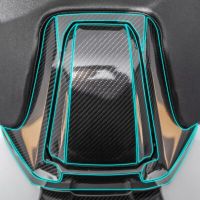 2D Printing Carbon Fiber Side Decals Tank Pad Gas Oil Sticker Motorcycles Decoration Accessories For XADV 750 X ADV 750