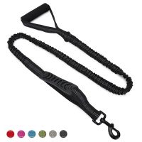 Elastic Dog Leash For Medium Large Dogs Walking Leads Shock Absorption Two Handle Bungee Dog Leashes Traction Rope Accessories