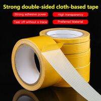 ▨♛ 10M Strong Fixation Of Double Sided Cloth Base Tape Translucent Mesh Waterproof Super Traceless High Viscosity Carpet Adhesive