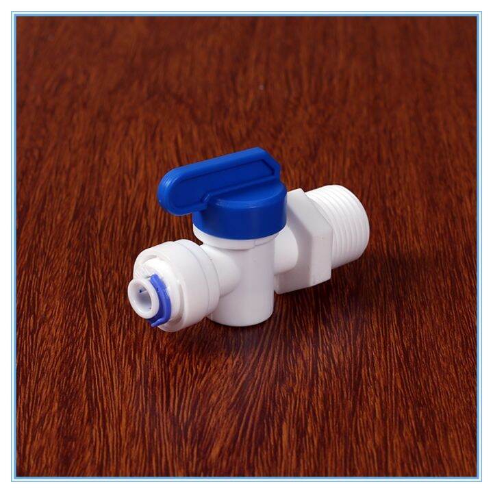 【AT】 1/2 quot; Male 1/4 quot; OD Tube PE Pipe Fitting Backwash Controlled Ball Valve Aquarium